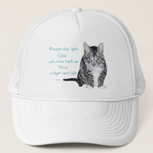 Boné Sabedoria Felina - Pessoas que odeiam Gatos