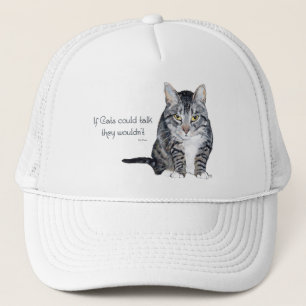 Boné Sabedoria Felina - se os gatos pudessem falar, ele