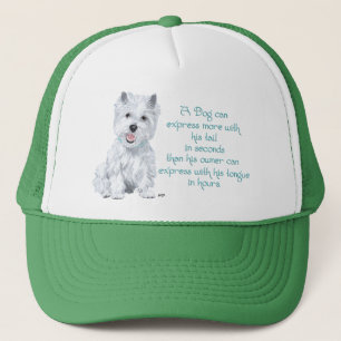 Boné Sabedoria Westie - Cauda ou Língua Balançando?
