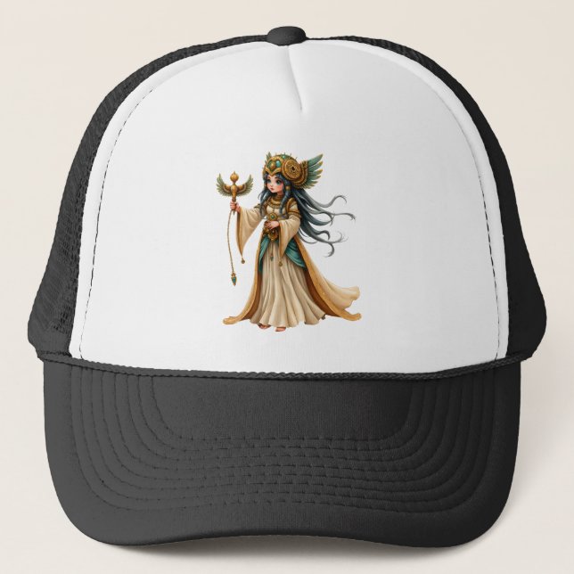 Boné Sacerdotisa Celestial da Pirâmide Dourada. (Frente)