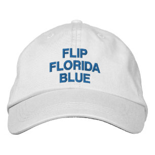 Boné Sacudir Florida Blue White Democrata moderno