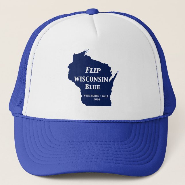 Boné Sacudir Wisconsin Blue em 2024 (Frente)
