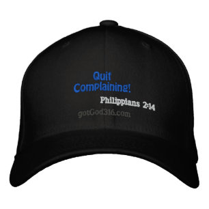 Boné Sai da Reclamação! gotGod316.com Phil 2:14 Wool