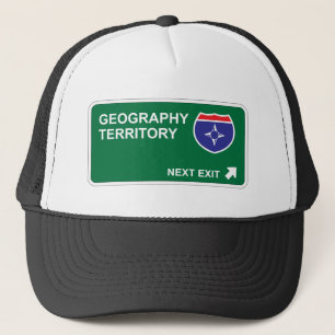 Boné Saída seguinte da geografia