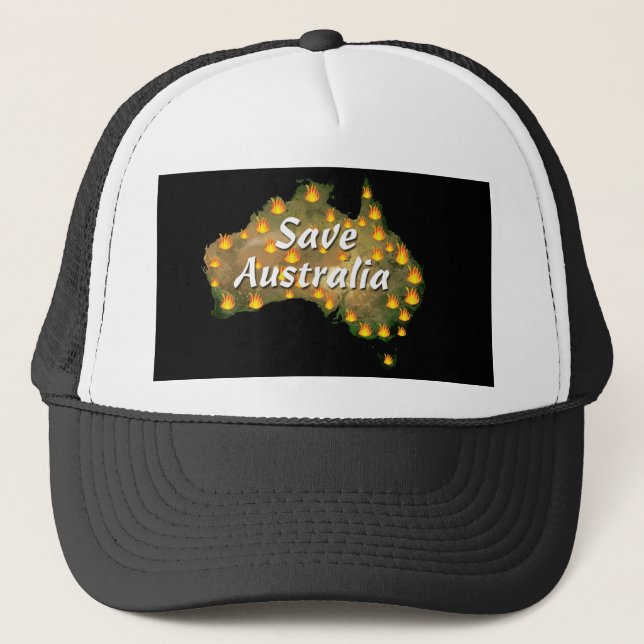 Boné Salvar a Austrália do desastre de Bushfire (Frente)