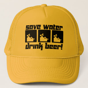 Boné Salvar a cerveja da bebida da água!