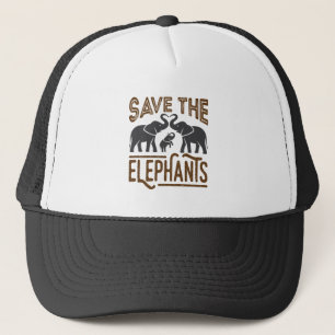 Boné Salvar a vida selvagem do Elefante Elefante