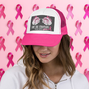 Boné Salve a Consciência do Cancer da Mama de Pumpkins