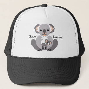 Boné Salve-KOALAS - Animais selvagens ameaçados -