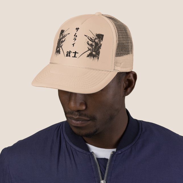 Boné Samurai Trucker Hat – Japanese Warrior Kanji 侍 Mes (In Situ)