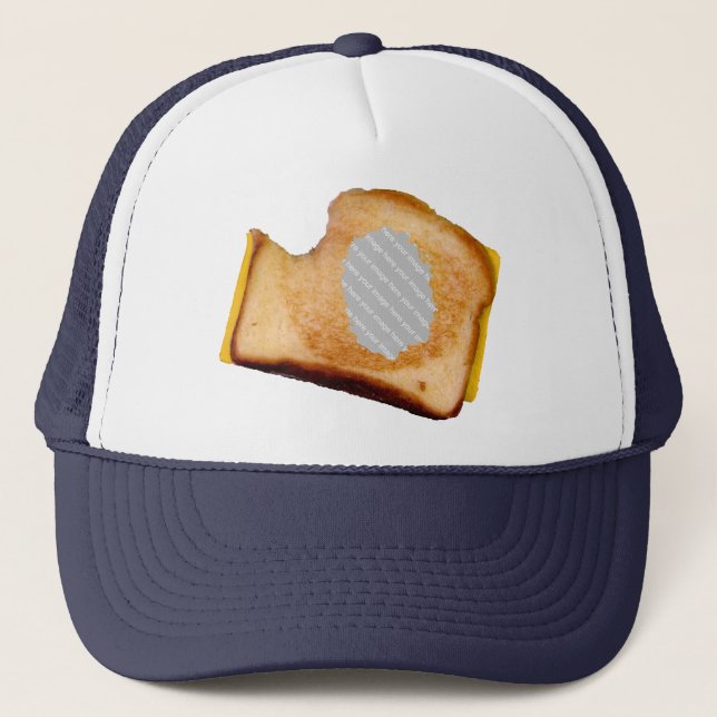 Boné Sanduíche de queijo grelhado personalizável (Frente)