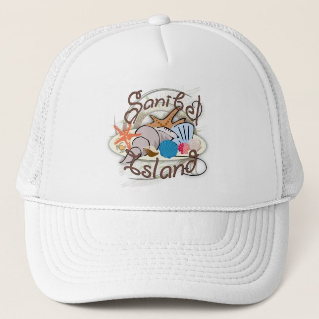 Boné Sanibel Island Florida seashell design (Frente)