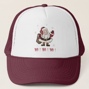 Boné Santa Claus White e Maroon Trucker Hat
