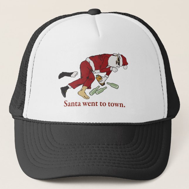 Boné santa_went_to_town (Frente)