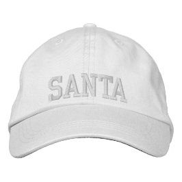 Boné SANTA White On White Athletic Chic Font