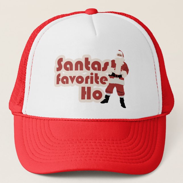 Boné Santas Favoritas Ho Engraçado Natal (Frente)