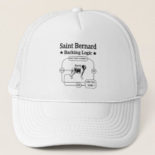 Boné Santo Bernard Barking Lógico Funny Dog Proprietári