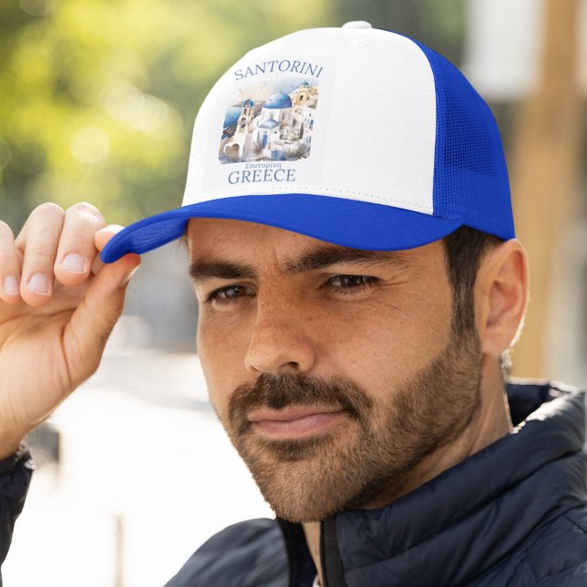 Boné Santorini Greece Beautiful Island  (Criador carregado)