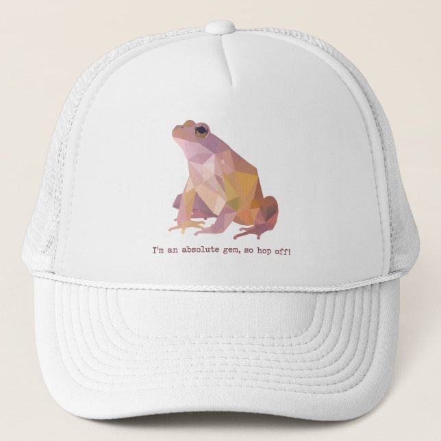 Boné Sapo Low Poly “Sou uma joia absoluta” (Frente)