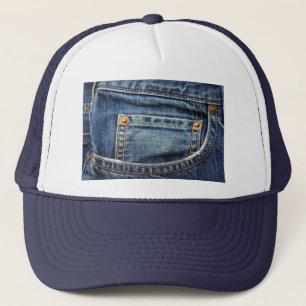 Boné Sarja de Nimes - bolso azul de Jean