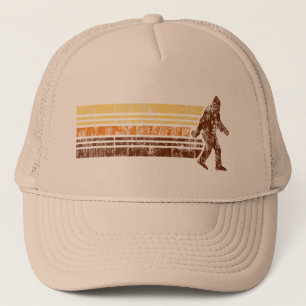Boné Sasquatch afligiu o chapéu retro do camionista do