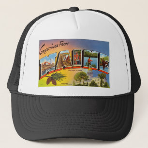 Boné Saudações Coloridas Vintage Do Maine