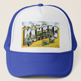 Boné Saudações do Kansas! Vintage