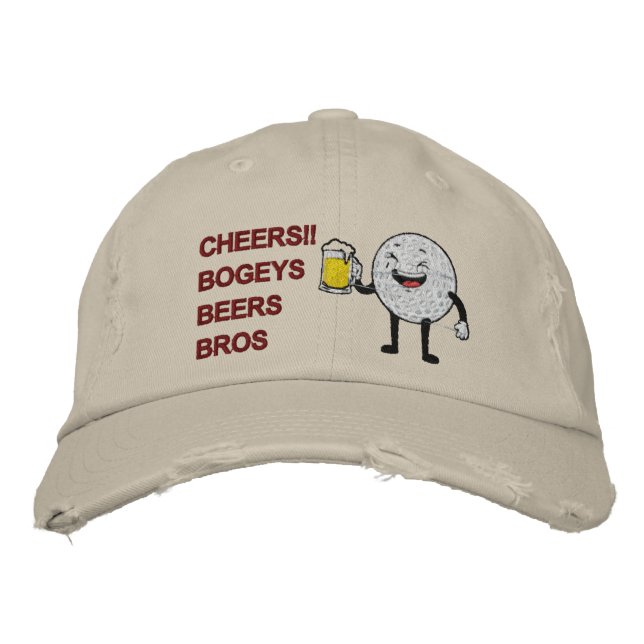 Boné Saúde! Bogys Beers Bros Funny Golf (Frente)