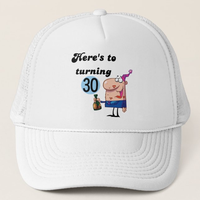 Boné Saúde para 30 Camisetas de aniversário e presentes (Frente)