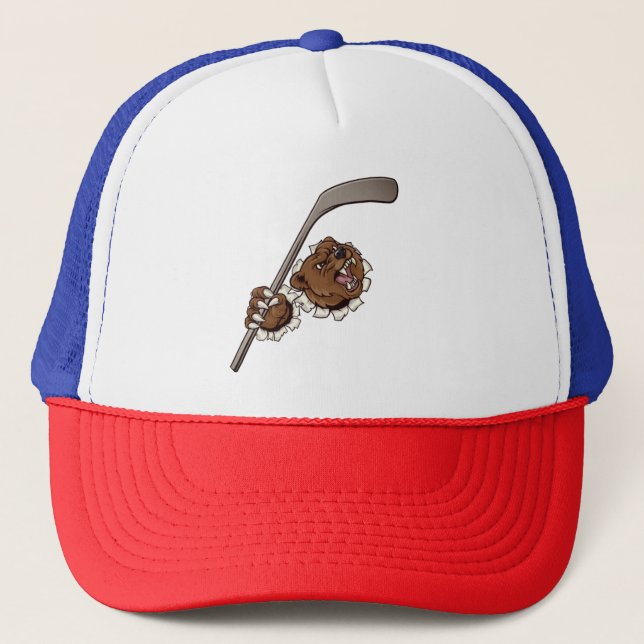 Boné Savage Puck: Camiseta Design de Hóquei Lion" (Frente)