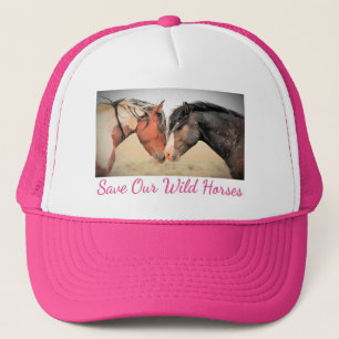 Boné Save Our Wild Horses Hot Pink