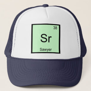 Boné Sawyer Name Chemistry Elemento de Mesa Periódica