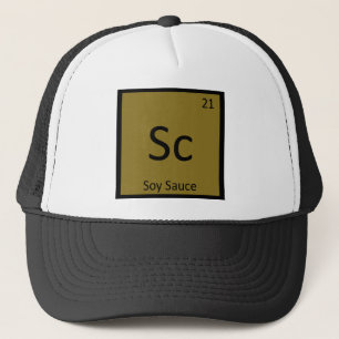 Boné Sc - Símbolo da Tabela Periódica Química do Molho
