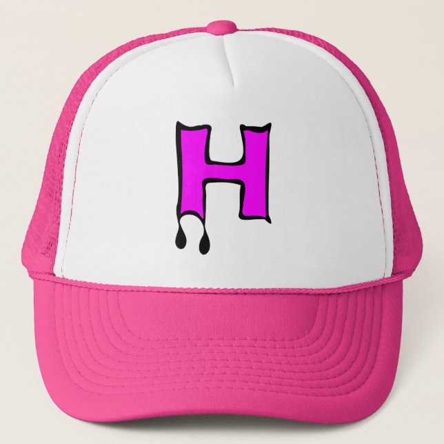 Boné ╚" Scandomment Devil's Teeth-Inicial H Trucker Hat (Frente)