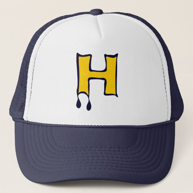 Boné ╚" Scandomment Devil's Teeth-Inicial H Trucker Hat (Frente)