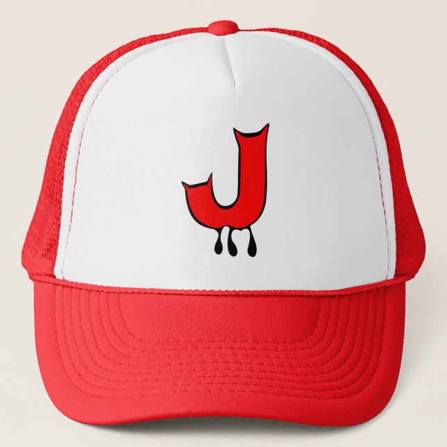 Boné ╚" Scandomment Devil's Teeth-Initial J Trucker Hat (Frente)