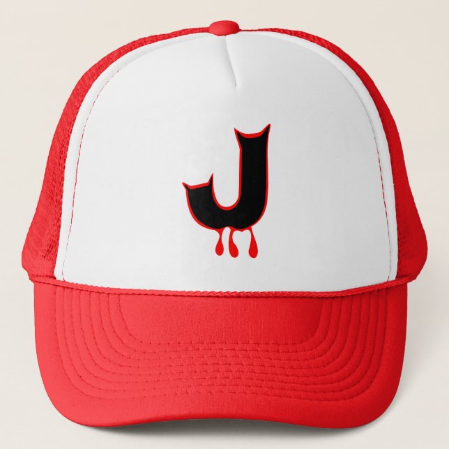 Boné ╚" Scandomment Devil's Teeth-Initial J Trucker Hat (Frente)