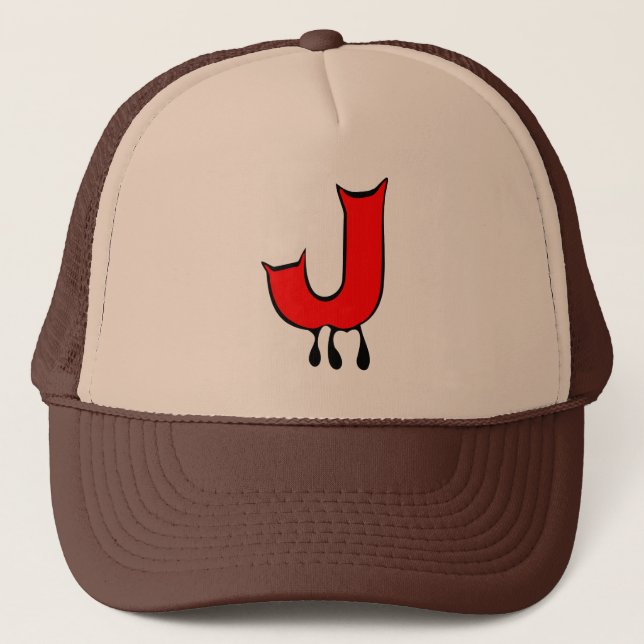 Boné ╚" Scandomment Devil's Teeth-Initial J Trucker Hat (Frente)