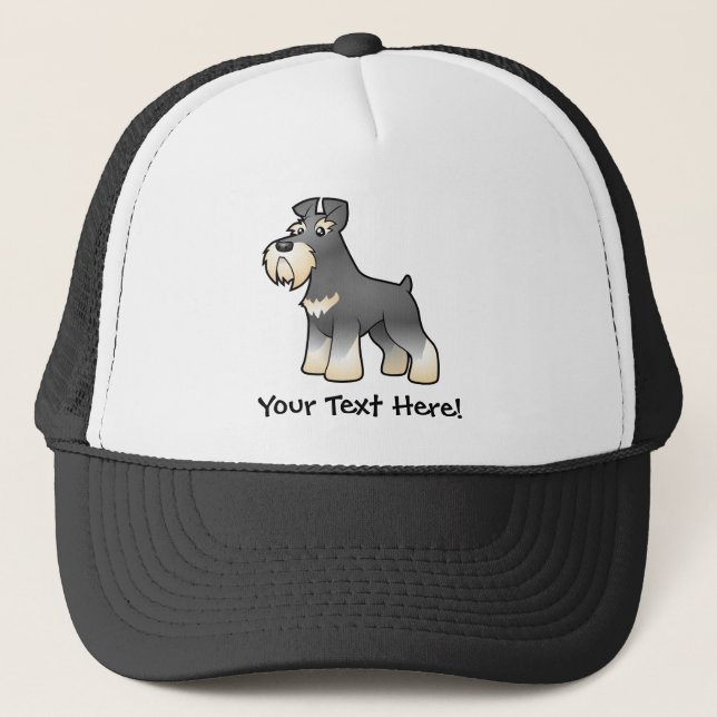 Boné Schnauzer gigante/padrão/diminuto dos desenhos (Frente)