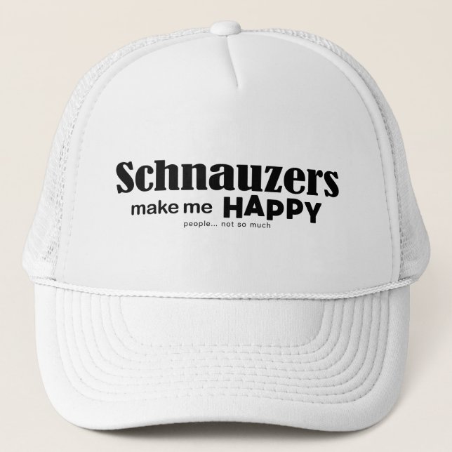 Boné Schnauzers me fazem feliz (Frente)