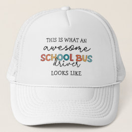 Boné School Bus Driver Appreciation Funny Gift