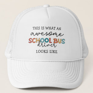 Boné School Bus Driver Appreciation Funny Gift