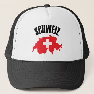 Boné Schweiz Switzerland Map Flag