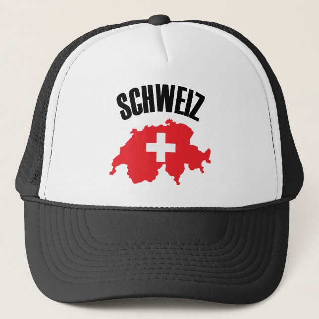 Boné Schweiz Switzerland Map Flag (Frente)