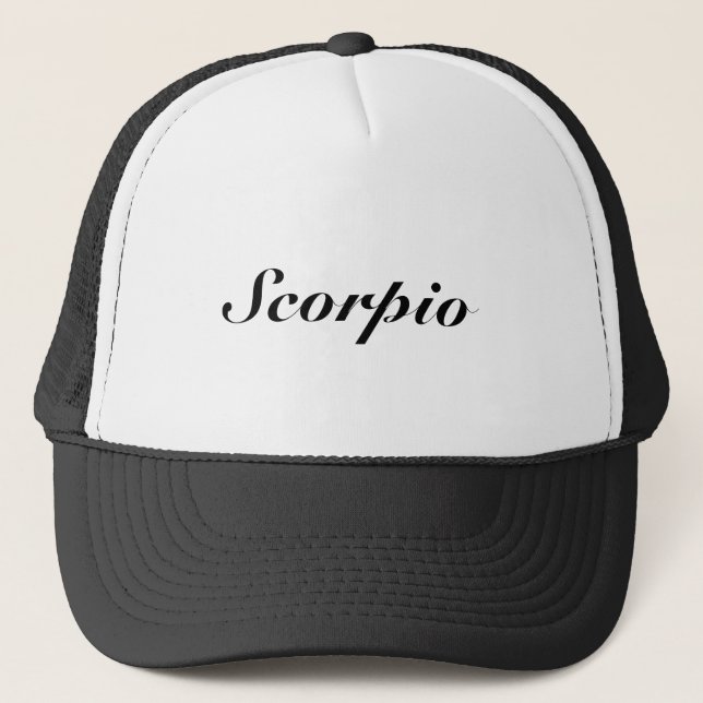 Boné Scorpio Zodiac - Sinal de Astrologia elegante clás (Frente)