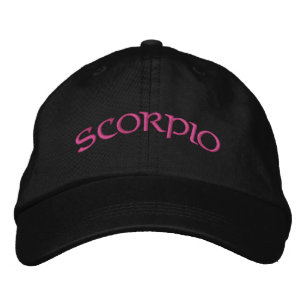 Boné Scorpio Zodíaco Preto/Magenta