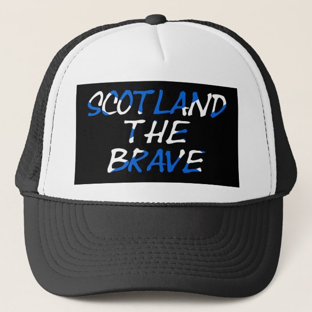 Boné Scotland The Brave overlay on Scottish Flag (Frente)