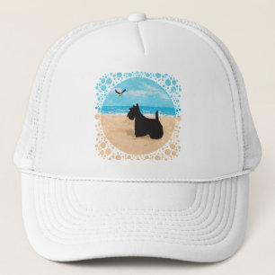 Boné Scottie na Praia com Gaivota