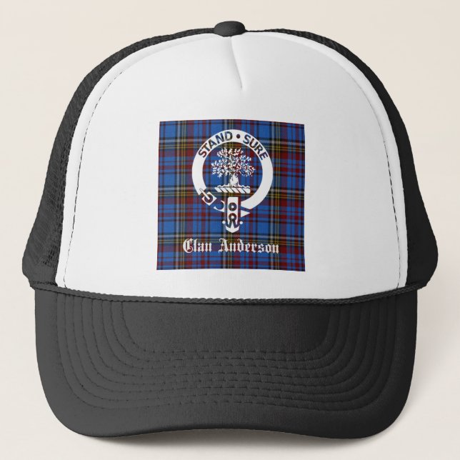 Boné Scottish Clan Anderson Crest & Tartan (Frente)