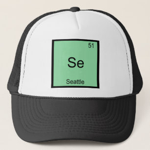 Boné Se - Camiseta Símbolo Elemento Químico Cidade Seat